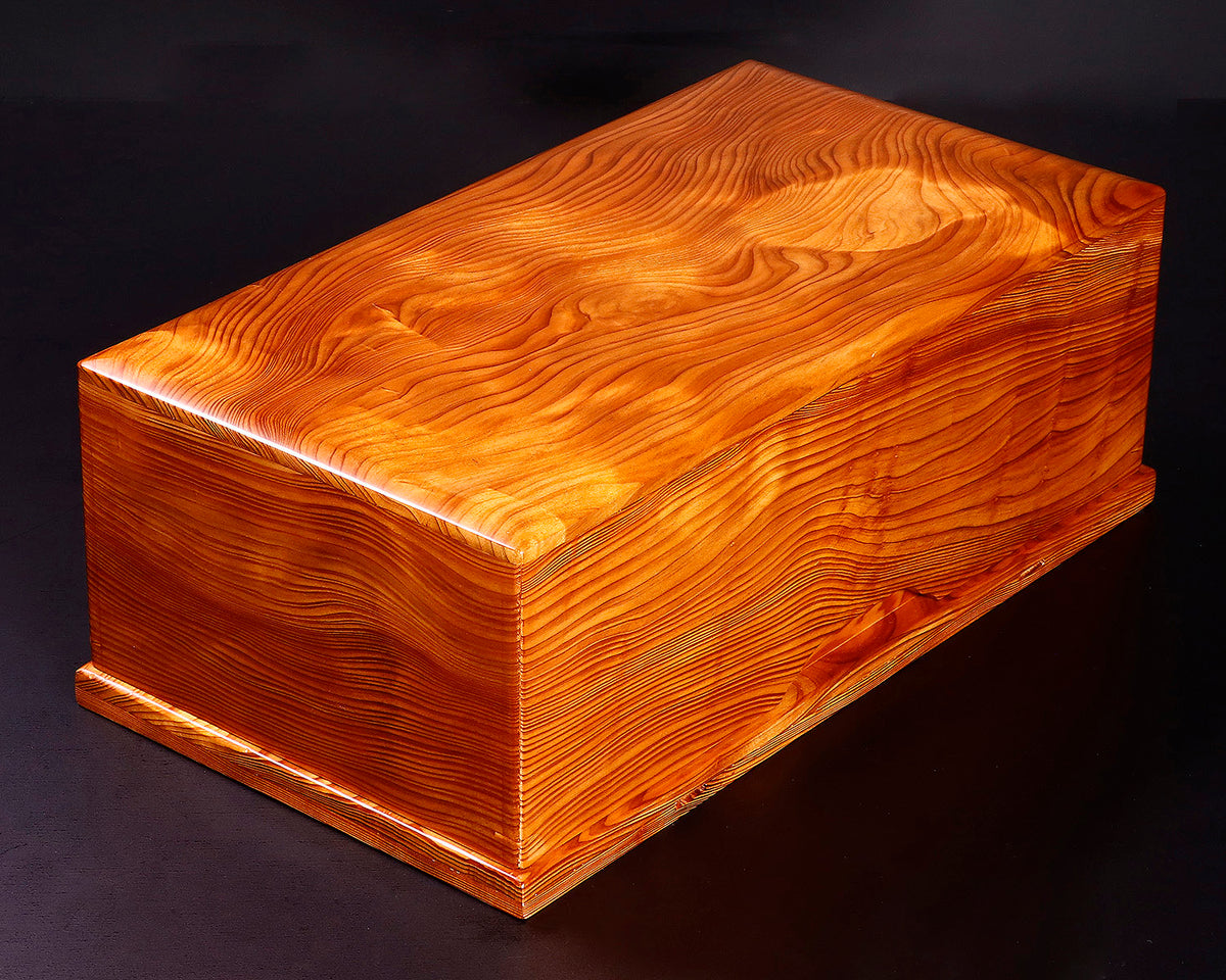 屋久杉壺（高さ23㌢程）花台　セット 屋久杉壺（高さ23㌢程）花台 セット