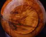 602-BK-TB03 Wood craftsman Mr. Kawashita made Yakusugi Cylindrical Decorative Vase with Abura-Kobu(Oil Burl) Tora-Moku JAC-YBK-602-KZ-03