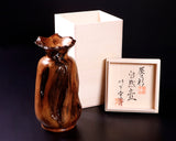 川下幸徳氏製作 屋久杉 杢入り飾り壺 JAC-YBK-603-NZ-01
