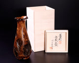 川下幸徳氏製作 屋久杉 杢入り飾り壺 JAC-YBK-603-NZ-05