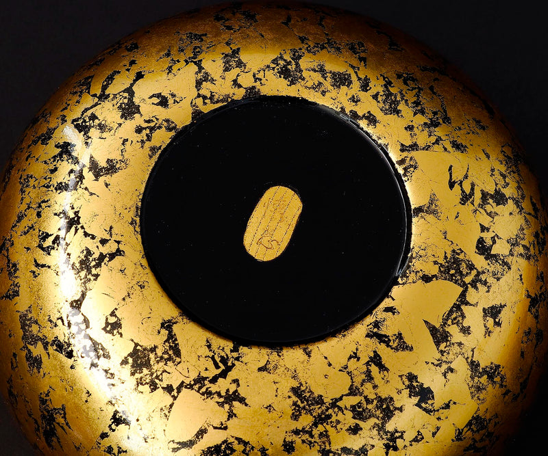 Gold leaf finish Go Bowls "煌 KIRAMEKI" / Jet Black base color