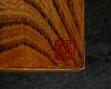 Mr.Seiji Matsuura made Keyaki [Zelkova] Shogi pieces Box Fuki-urushi lacquer finish KMB-KYFK-510-002