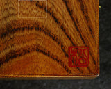 Mr.Seiji Matsuura made Keyaki [Zelkova] Shogi pieces Box Fuki-urushi lacquer finish KMB-KYFK-510-002