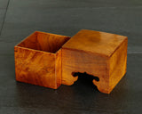 Mr.Seiji Matsuura made Shima Kuwa [Island mulberry] Shogi pieces Box Fuki-urushi lacquer finish KMB-SKFK-510-001