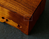 605-SPF-SPB14 Mr.Seiji Matsuura made Shima Kuwa [Island mulberry] Shogi pieces Box Fuki-urushi lacquer finish KMB-SKFK-604-001