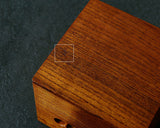 605-SPF-SPB14 Mr.Seiji Matsuura made Shima Kuwa [Island mulberry] Shogi pieces Box Fuki-urushi lacquer finish KMB-SKFK-604-001