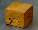 605-SPF-SPB16 Mr.Seiji Matsuura made Shima Kuwa [Island mulberry] Shogi pieces Box with figured wood grain Fuki-urushi lacquer finish KMB-SKFK-604-003