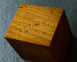 605-SPF-SPB16 Mr.Seiji Matsuura made Shima Kuwa [Island mulberry] Shogi pieces Box with figured wood grain Fuki-urushi lacquer finish KMB-SKFK-604-003