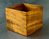 605-SPF-SPB16 Mr.Seiji Matsuura made Shima Kuwa [Island mulberry] Shogi pieces Box with figured wood grain Fuki-urushi lacquer finish KMB-SKFK-604-003