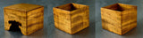 605-SPF-SPB16 Mr.Seiji Matsuura made Shima Kuwa [Island mulberry] Shogi pieces Box with figured wood grain Fuki-urushi lacquer finish KMB-SKFK-604-003