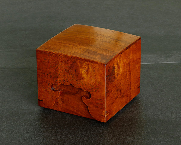 松浦作 紫檀製 駒箱 天ムクリ 拭き漆仕上げ KMB-STFK-510-001