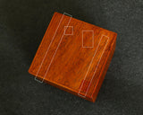 Mr.Seiji Matsuura made Shitan [rosewood] Shogi pieces Box Fuki-urushi lacquer finish KMB-STFK-510-001