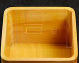605-SPF-SPB02 Hyuga kaya wood made Shogi pieces Box KMBS-HKTK-604-002