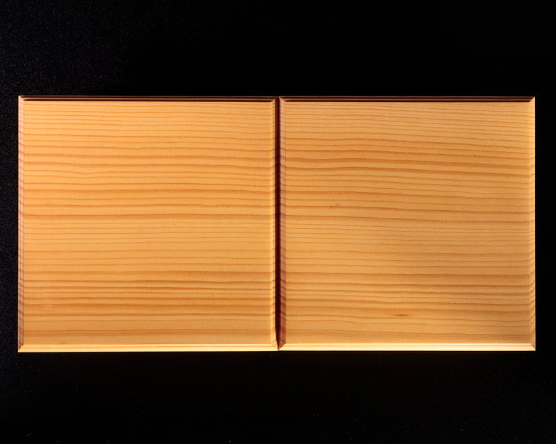 日向榧製 駒台 卓上2.5寸盤用 飾り彫 1対 KMD-HK-306-01