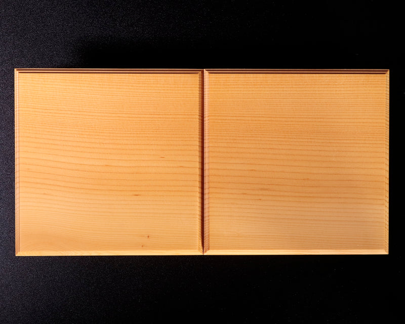 Shogi Pieces stand for 2.5-Sun (7.5cm-thick) Table Shogi Board , Hyuga Kaya made Decorative carving KMD-HK-306-02