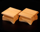 Shogi Pieces stand for 2.5-Sun (7.5cm-thick) Table Shogi Board , Hyuga Kaya made Decorative carving KMD-HK-306-04