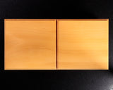 日向榧製 駒台 卓上2.5寸盤用 飾り彫 1対 KMD-HK-306-04
