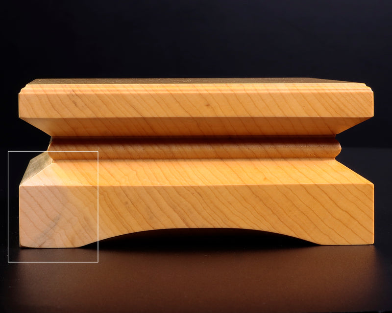 Piece stand for 2-Sun (6cm-thick) Table Shogi Board , Hyuga Kaya made Decorative carving KMD-HKTH-211-07