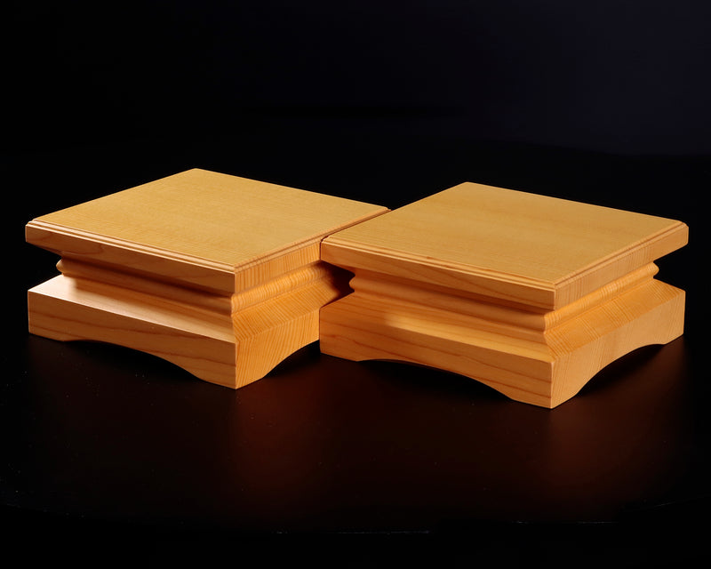 Piece stand for 2-Sun (6cm-thick) Table Shogi Board , Hyuga Kaya made Decorative carving KMD-HKTH-211-08