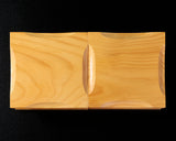 日向榧製 駒台 卓上2寸盤用 飾り彫 1対 KMD-HKTH-211-03
