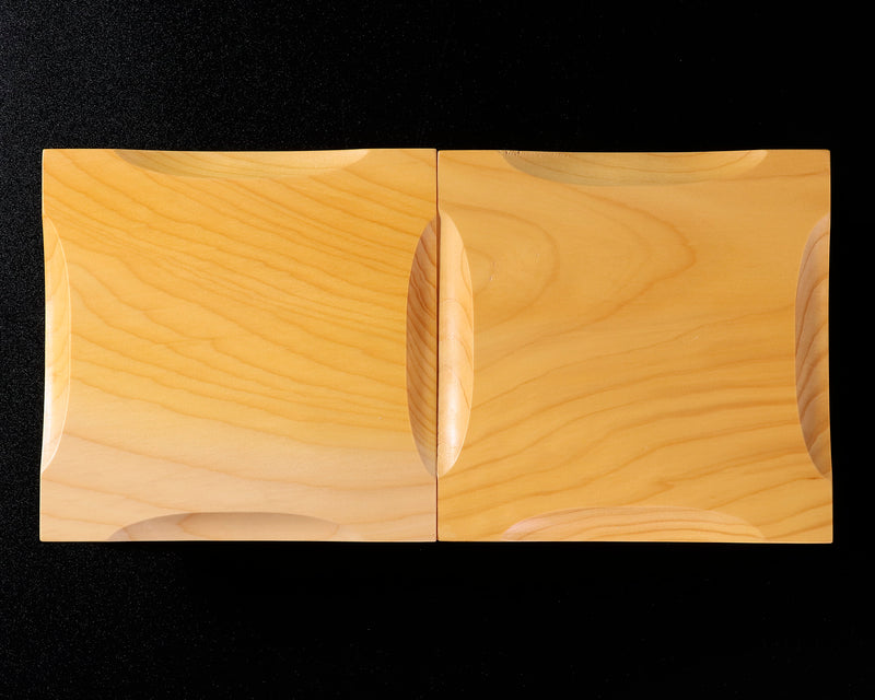 Piece stand for 2-Sun (6cm-thick) Table Shogi Board , Hyuga Kaya made Decorative carving KMD-HKTH-211-04