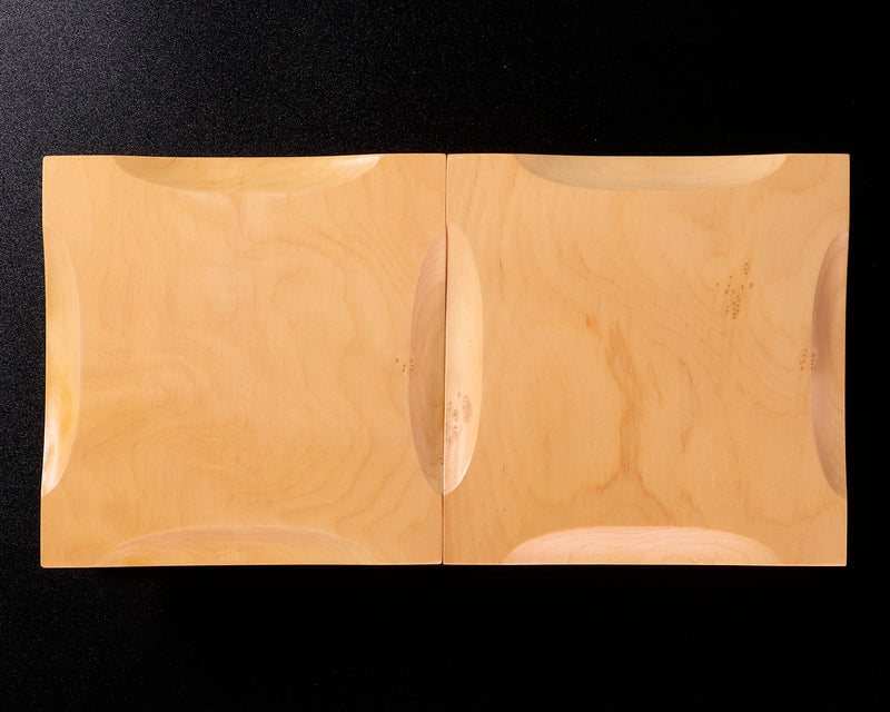 Shogi Pieces stand for 2-Sun (6cm-thick) Table Shogi Board , Hyuga Kaya made Decorative carving KMD-HKTH-211-09