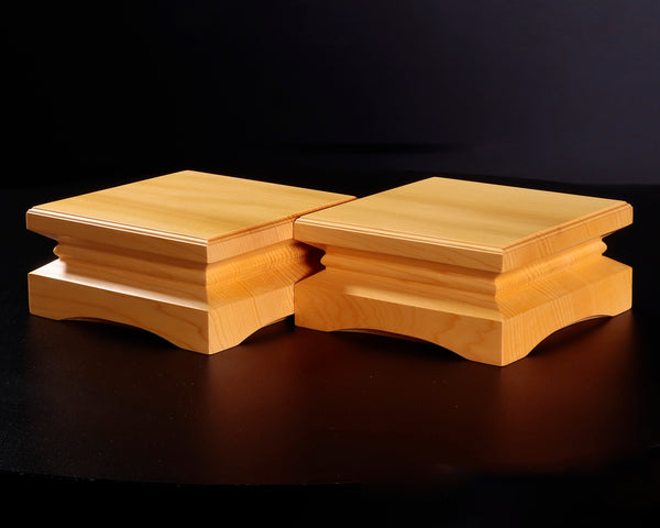 Piece stand for 2-Sun (6cm-thick) Table Shogi Board , Hyuga Kaya made Decorative carving KMD-HKTH-211-10