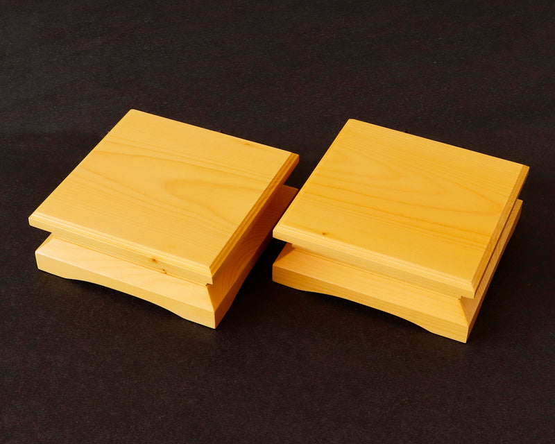 Hyuga kaya made Decorative carving Shogi pieces stand (1Pair) for 1.6 - 1.8 Sun (about 48 - 55 mm) Shogi board KMD-HKTH-407-01