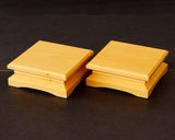 Hyuga kaya made Decorative carving Shogi pieces stand (1Pair) for 1.6 - 1.8 Sun (about 48 - 55 mm) Shogi board KMD-HKTH-407-01