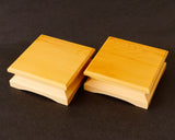 Hyuga kaya made Decorative carving Shogi pieces stand (1Pair) for 1.6 - 1.8 Sun (about 48 - 55 mm) Shogi board *Off-spec KMD-HKTH-407-02