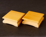 Hyuga kaya made Decorative carving Shogi pieces stand (1Pair) for 1.6 - 1.8 Sun (about 48 - 55 mm) Shogi board *Off-spec KMD-HKTH-407-02