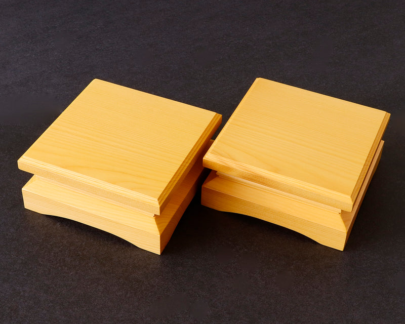 Hyuga kaya made Decorative carving Shogi pieces stand (1Pair) for 1.7 - 2.0-Sun (about 53 - 60 mm) Shogi board KMD-HKTH-407-04