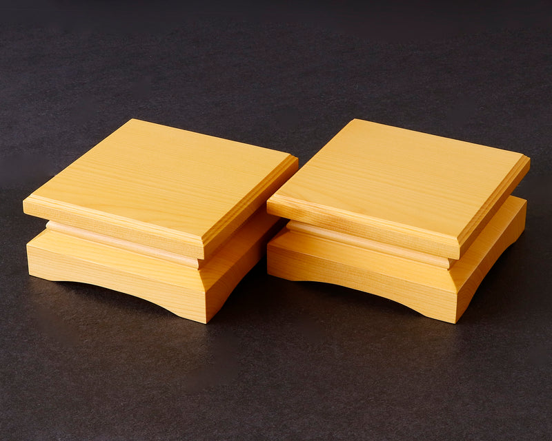 Hyuga kaya made Decorative carving Shogi pieces stand (1Pair) for 1.7 - 2.0-Sun (about 53 - 60 mm) Shogi board KMD-HKTH-407-04