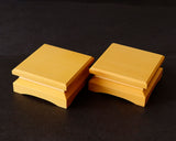 Hyuga kaya made Decorative carving Shogi pieces stand (1Pair) for 1.7 - 2.0-Sun (about 53 - 60 mm) Shogi board  KMD-HKTH-407-07