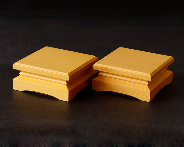 Hyuga kaya made Decorative carving Shogi pieces stand (1Pair) for 1.7 - 2.0-Sun (about 53 - 60 mm) Shogi board  KMD-HKTH-407-07