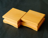 Shogi Pieces stand for 1.7～2.0-Sun (54mm-thick) Table Shogi Board , Hyuga Kaya made Decorative carving KMD-HKTK-604-03