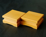 Shogi Pieces stand for 1.7～2.0-Sun (54mm-thick) Table Shogi Board , Hyuga Kaya made Decorative carving KMD-HKTK-604-03