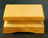 Shogi Pieces stand for 1.7～2.0-Sun (54mm-thick) Table Shogi Board , Hyuga Kaya made Decorative carving KMD-HKTK-604-03