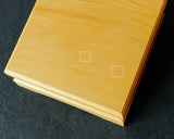 610-SPF-KD05 日向榧製 駒台 卓上1.7～2.0寸盤用 飾り彫 1対 KMD-HKTK-610-05