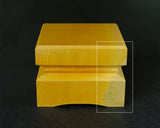 610-SPF-KD07 日向榧製 駒台 卓上3.0～3.3寸盤用 飾り彫 1対 KMD-HKTK-610-07