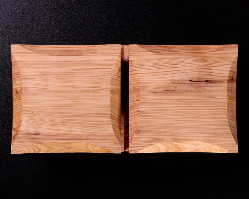 Shogi Pieces stand for 2.7~3.0-Sun (80mm～90mm-thick) Table Shogi Board , Yaku sugi made Decorative carving KMD-YS-307-02
