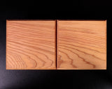 Shogi Pieces stand for 2.7~3.0-Sun (80mm～90mm-thick) Table Shogi Board , Yaku sugi made Decorative carving KMD-YS-307-03