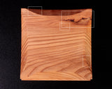 Shogi Pieces stand for 2.7~3.0-Sun (80mm～90mm-thick) Table Shogi Board , Yaku sugi made Decorative carving KMD-YS-307-03