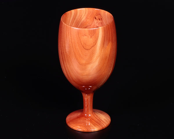 Traditional craftsman Mr.takashi NISHIKAWA made Kaizuka-Ibuki wood [Juniperus chinensis] Wine glass NSWGS-KI-307-02