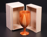 ろくろ木工 伝統工芸士 西川嵩 製作 貝塚息吹材製 ワイングラス NSWGS-KI-307-05