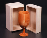 Traditional craftsman Mr.takashi NISHIKAWA made Kaizuka-Ibuki wood [Juniperus chinensis] Wine glass NSWGS-KI-307-07