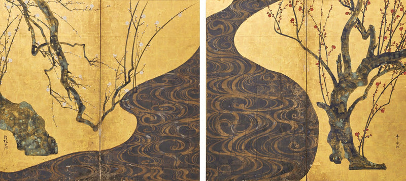 "Korin Karuta" by Ogata Korin in gold color