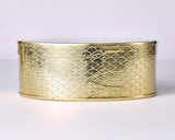 610-JKT-KZR-11 -KAZARINO- Oval Box Brass Seigaiha pattern JAC-KZR-608-11