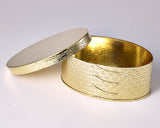 610-JKT-KZR-12 -KAZARINO- Oval Box Brass Shippou pattern JAC-KZR-608-12