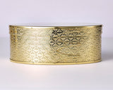 610-JKT-KZR-12 -KAZARINO- Oval Box Brass Shippou pattern JAC-KZR-608-12